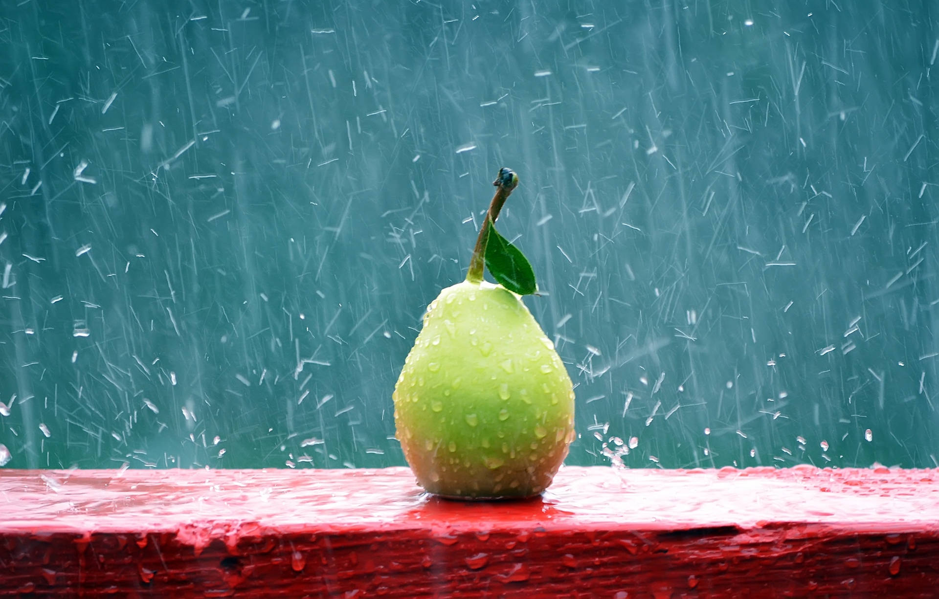 Pear Rainy Day Wallpaper