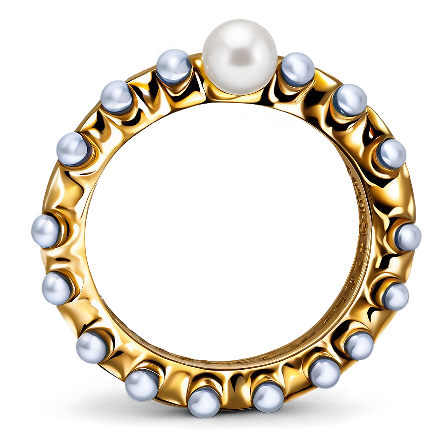 Pearl Accent Rings Png Hig93 PNG