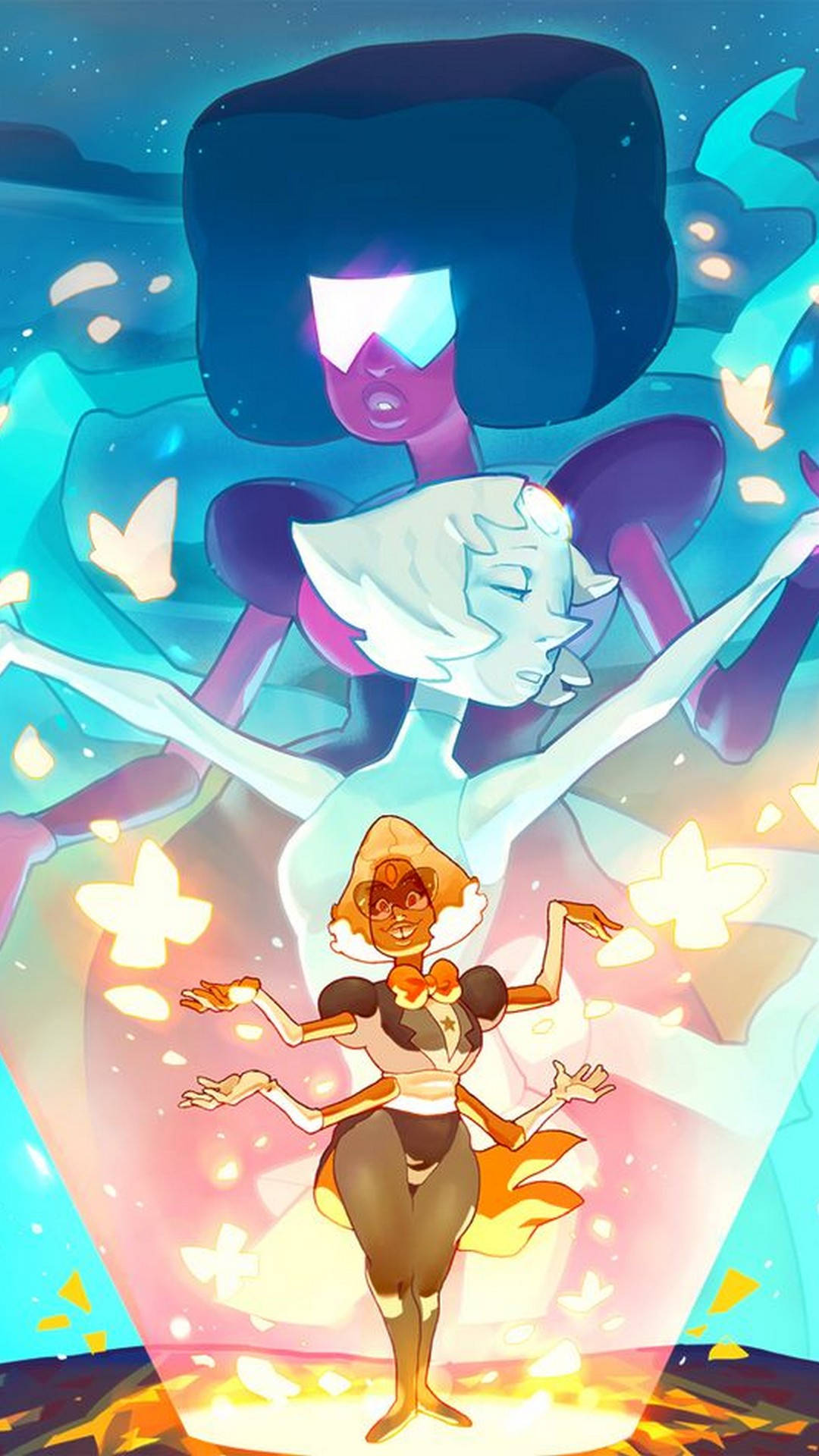 Pearl And Garnet Fusion Steven Universe Ipad Background