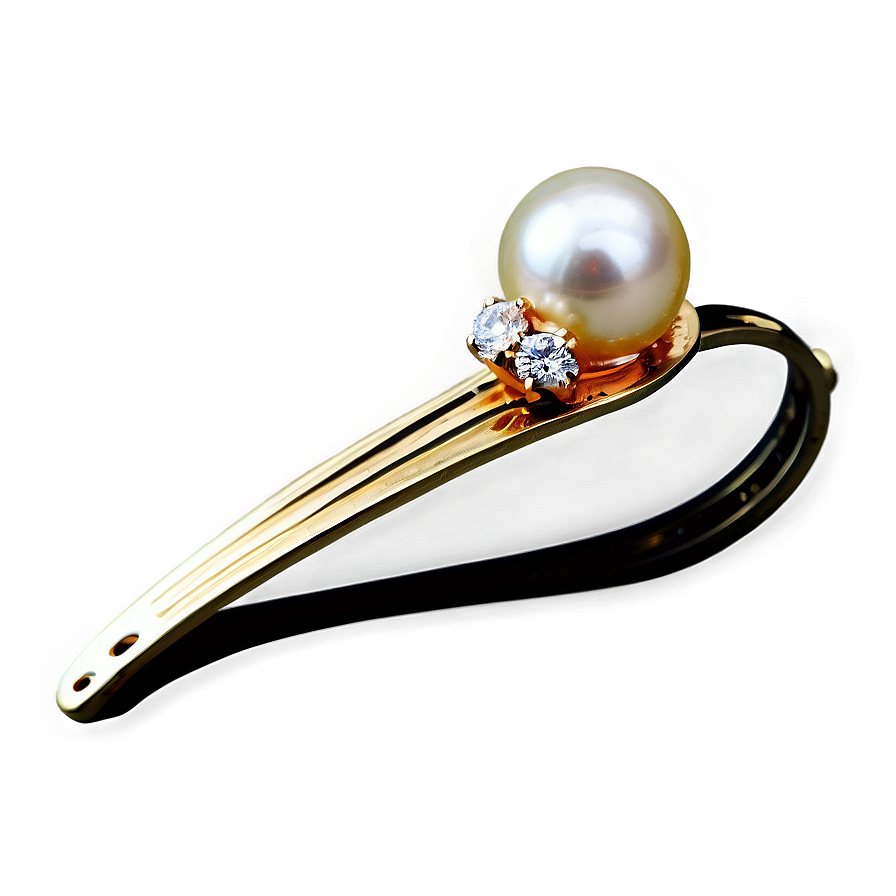 Pearl Hair Clip Png 05242024 PNG