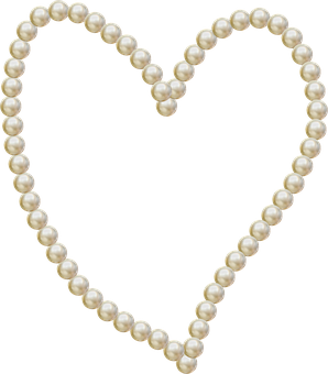 Pearl Heart Shape PNG