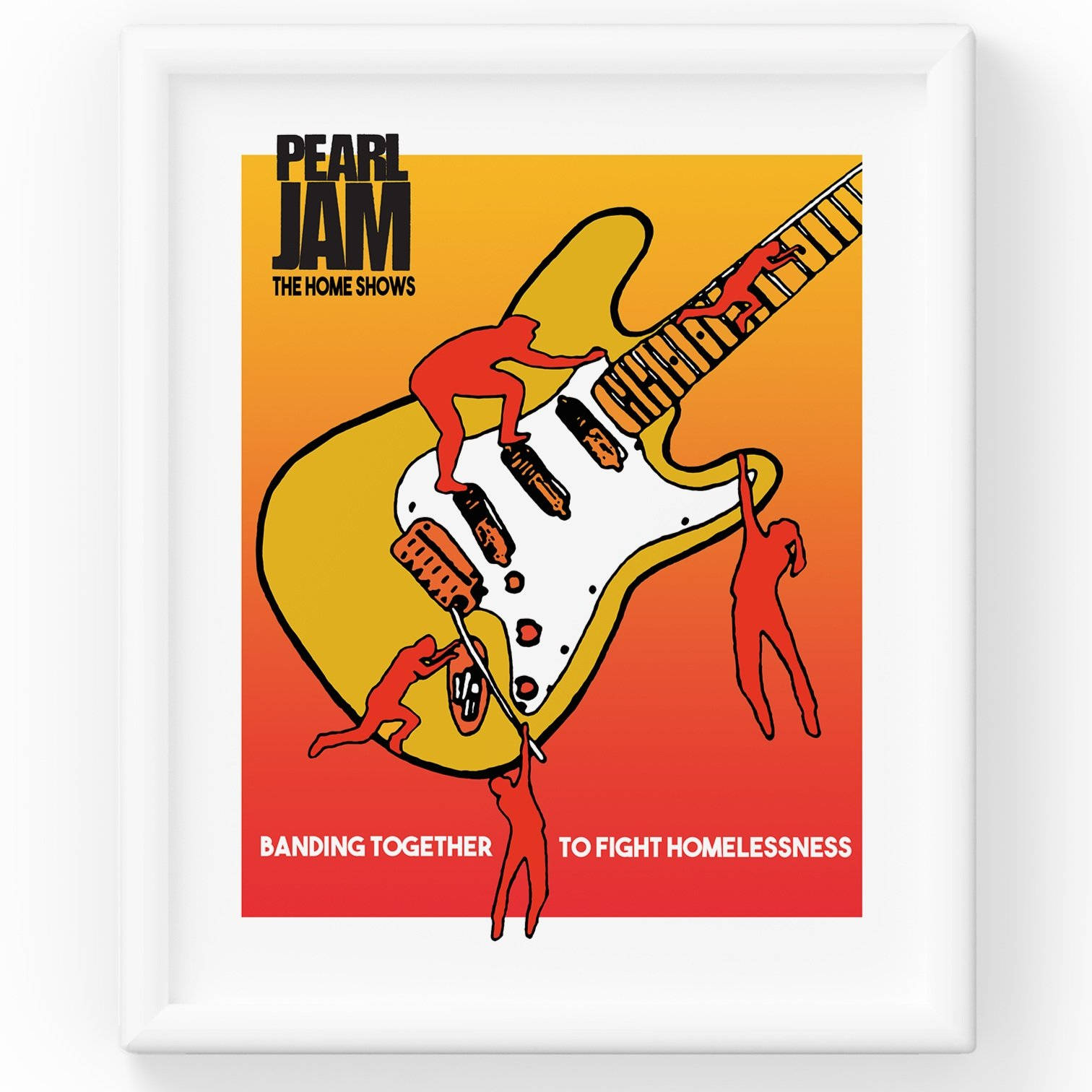 Pearl Jam Rock Band Guitar Artwork Wallpaper