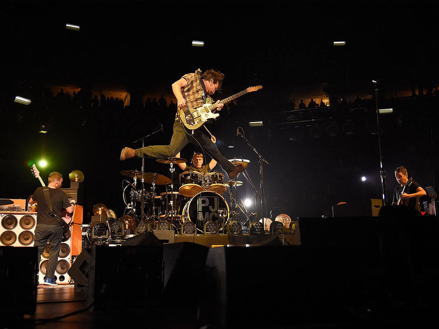 Pearl Jam Rock Band Live Koncert Show nelliker stil mønster baggrund Wallpaper