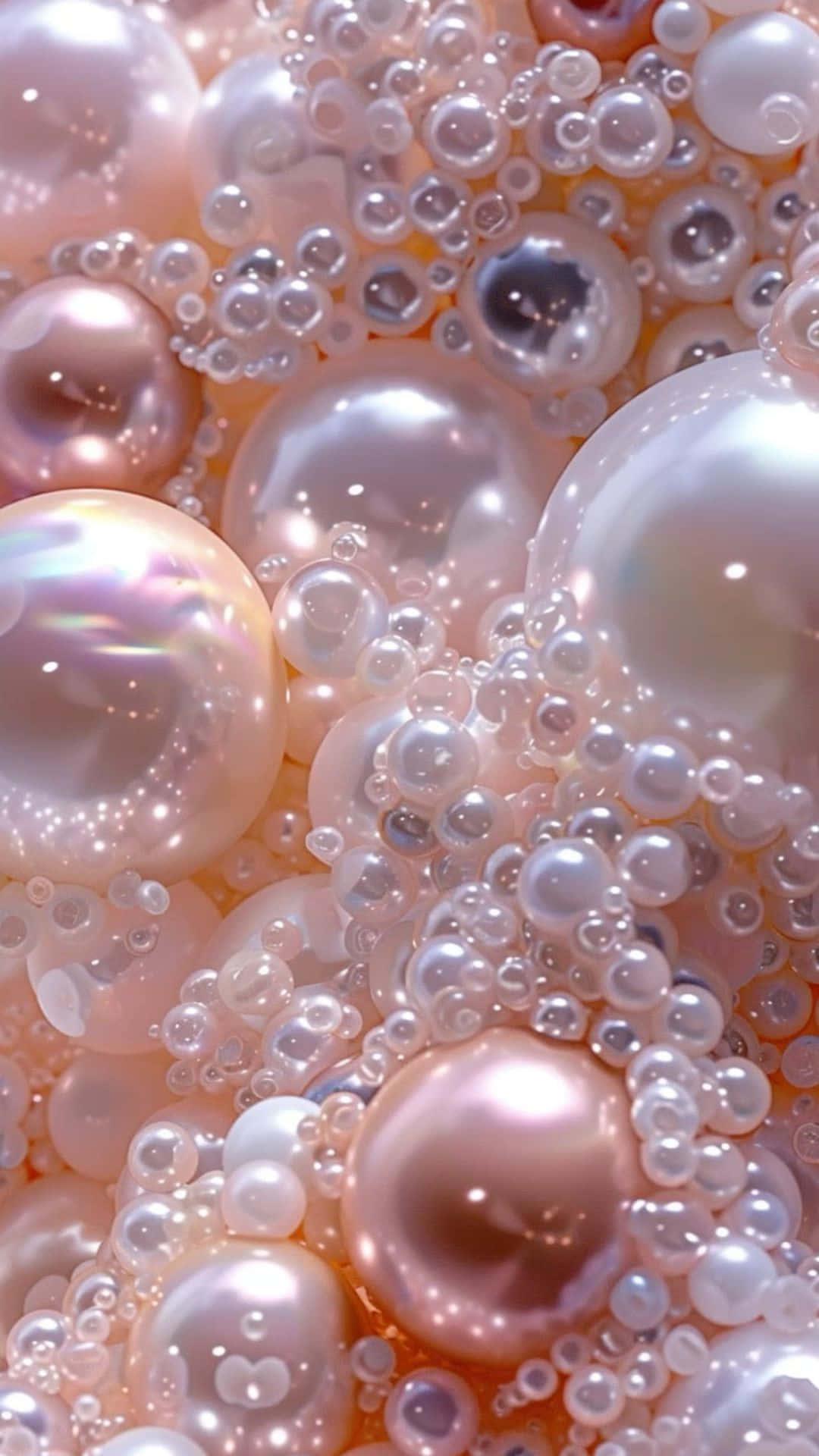 Pearlescent Bubbles Texture Wallpaper