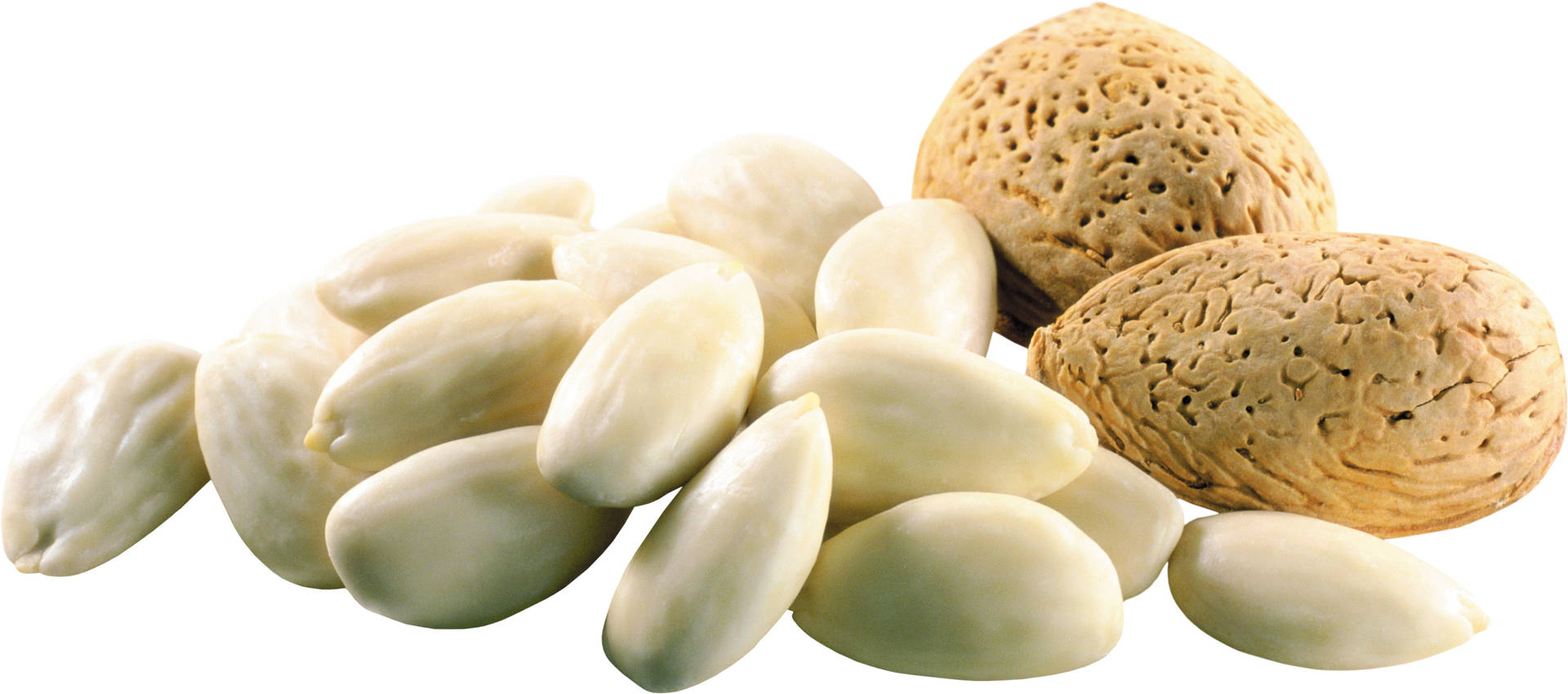 Pearly White Blanched Almonds Wallpaper