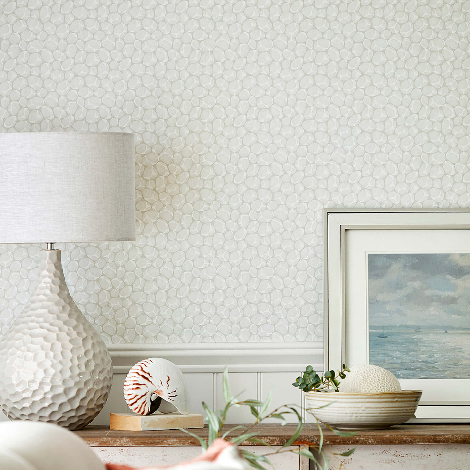 A White Wall With A White Pattern