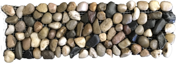 Pebble Mosaic Texture PNG