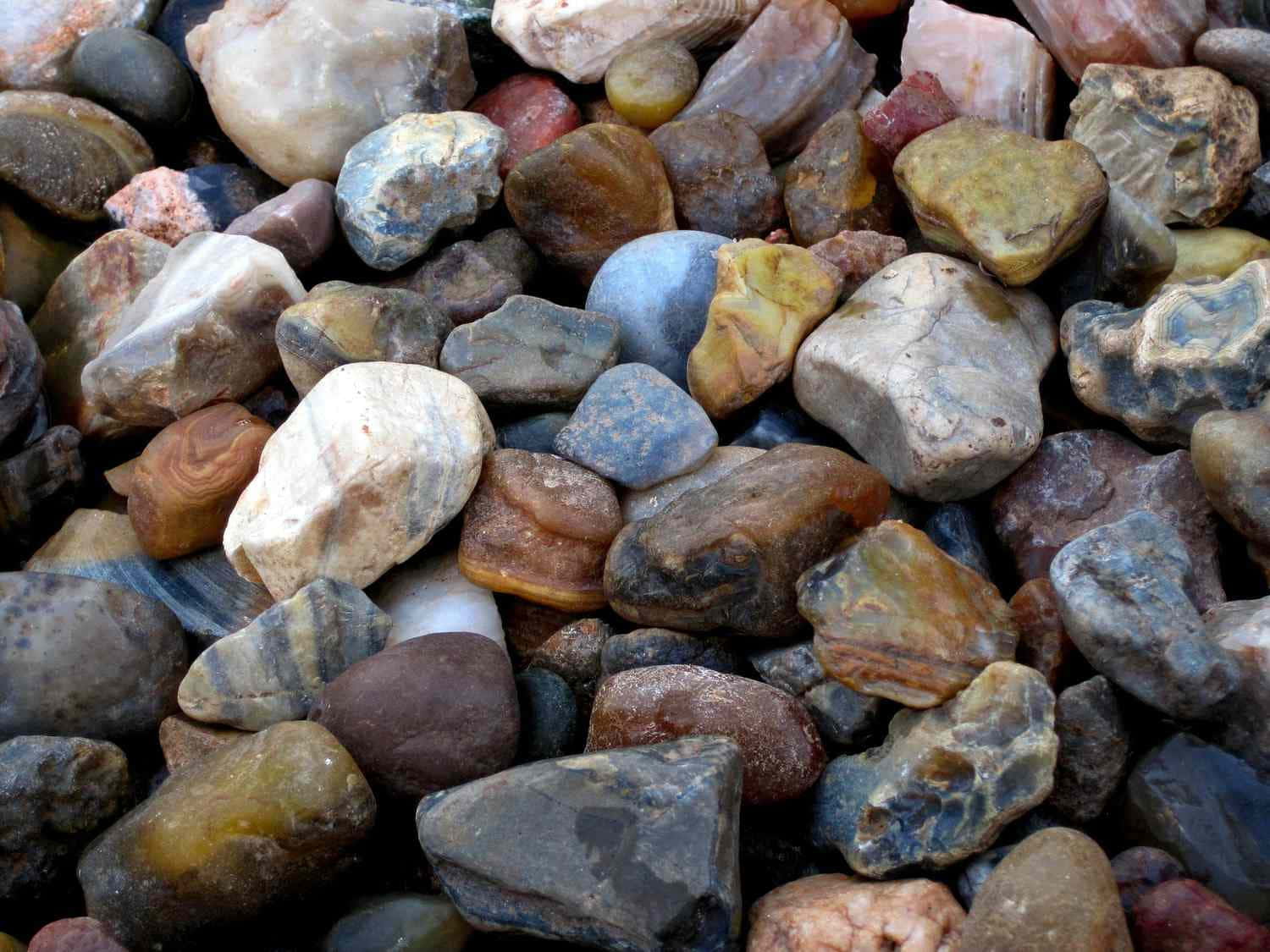 Pebble Rocks Gemstones Sand Stones Wallpaper