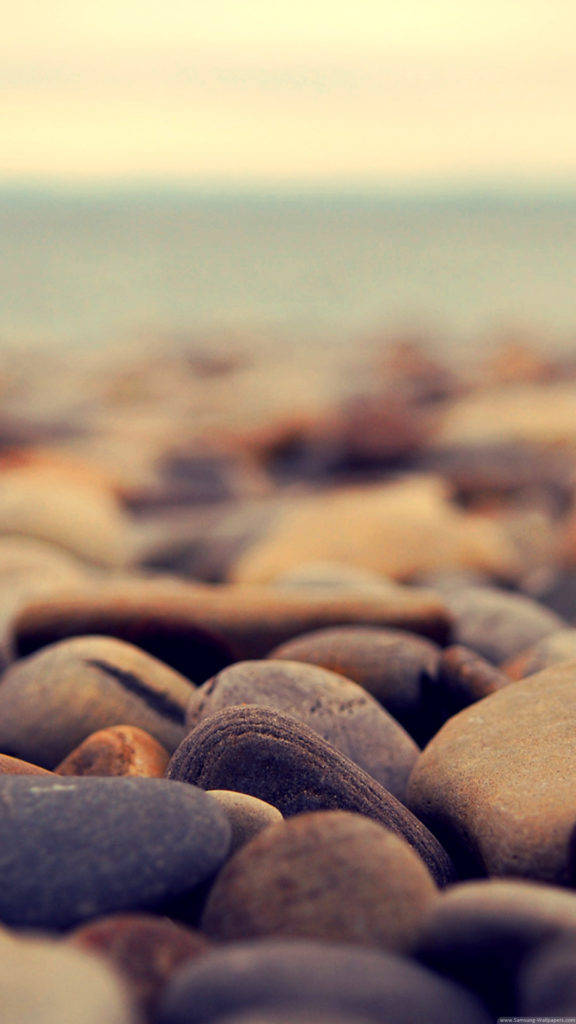 Pebbles On Beach Iphone