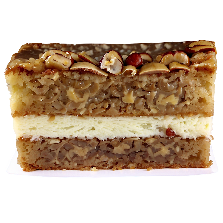 Pecan Cake Slice Png Qwm62 PNG