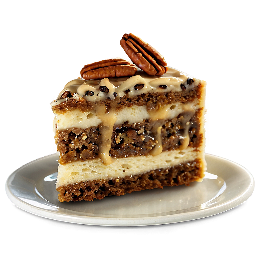 Pecan Cake Slice Png Ypv PNG