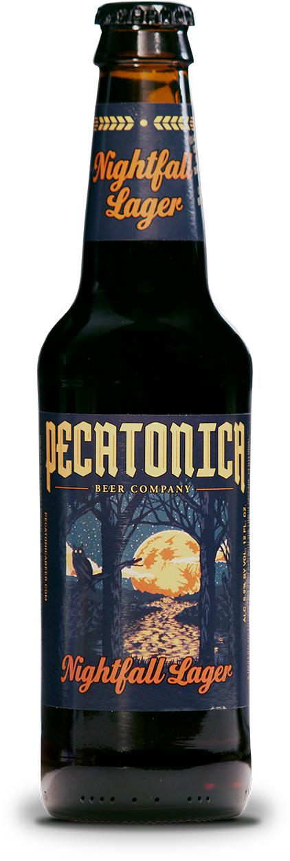 Pecatonica Nightfall Lager Beer Bottle PNG