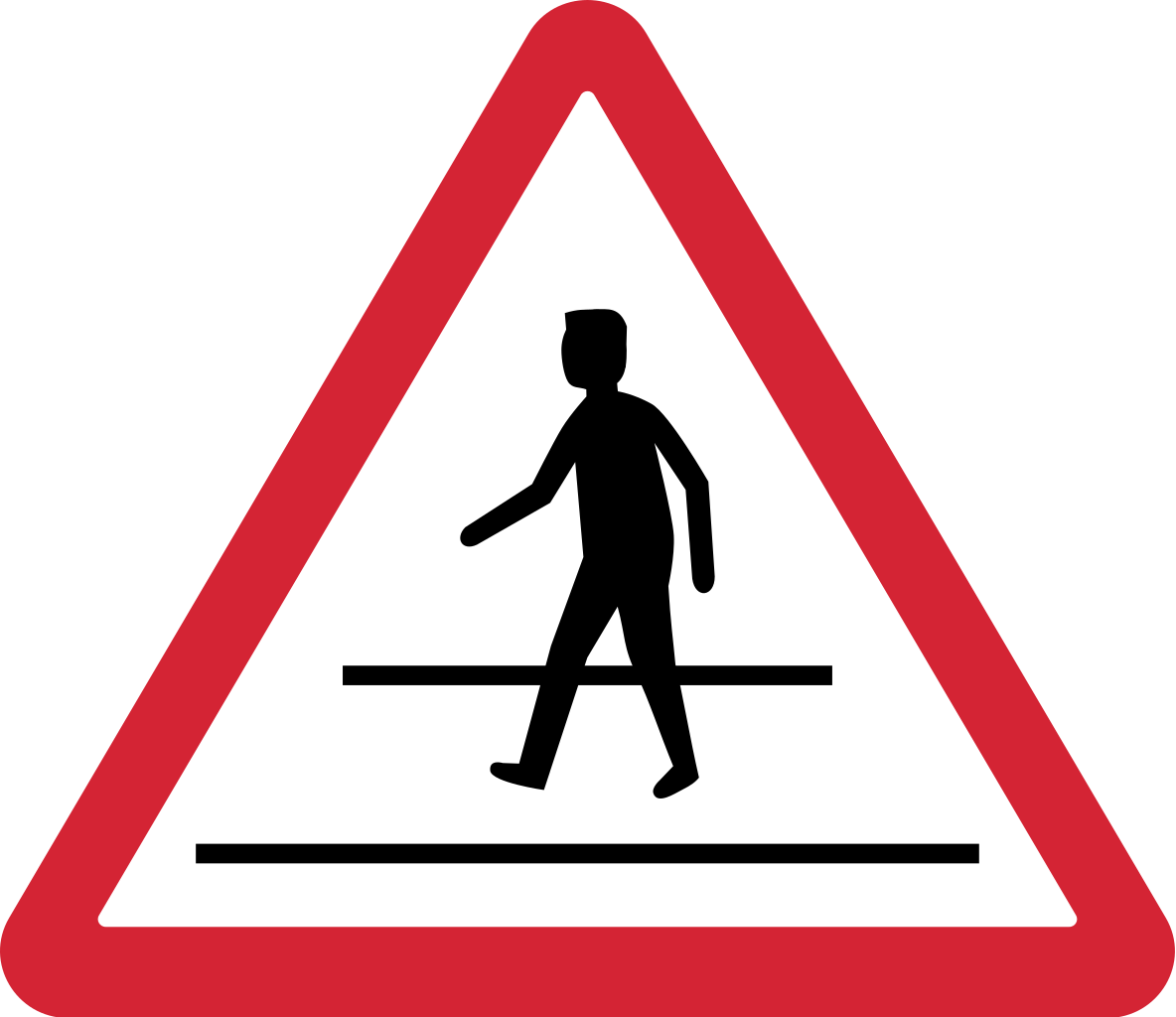 Download Pedestrian Crossing Sign | Wallpapers.com