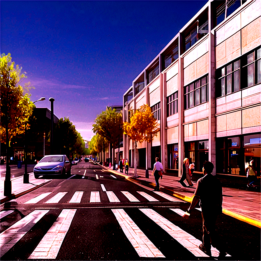 Pedestrian-friendly Streetscape Png 76 PNG