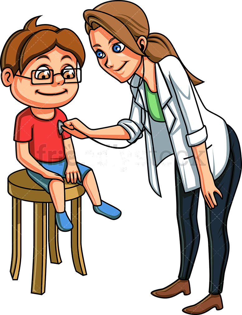 Pediatric Checkup Cartoon PNG