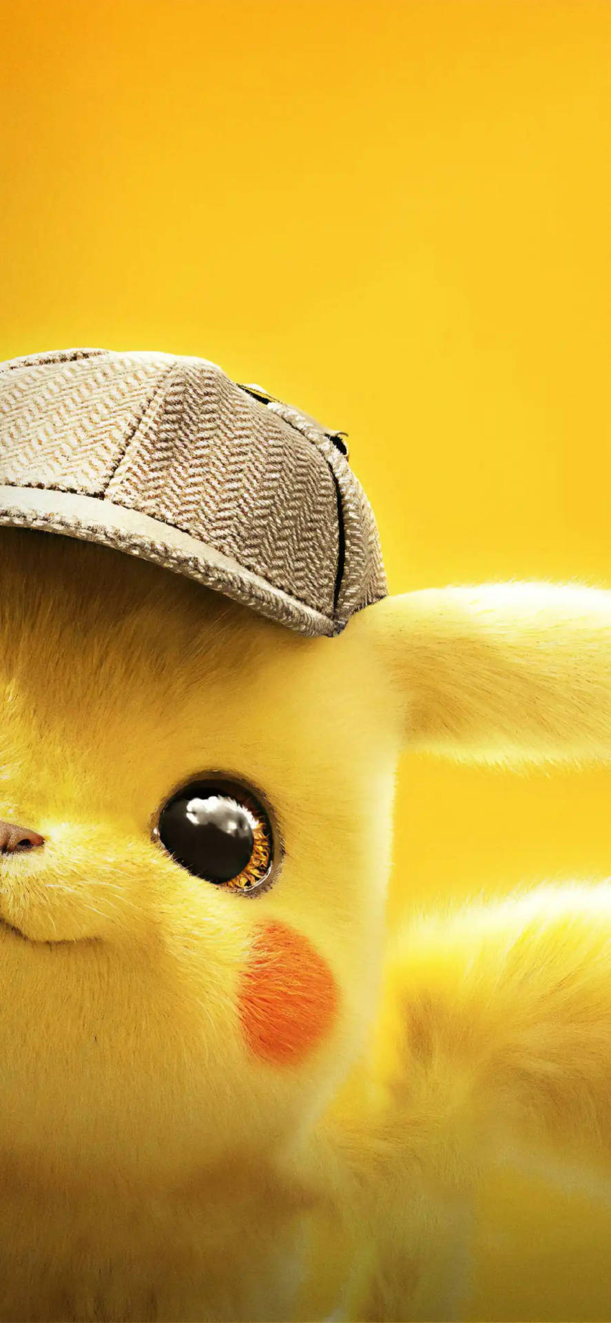 Peeking Detective Pikachu iPhone Wallpaper