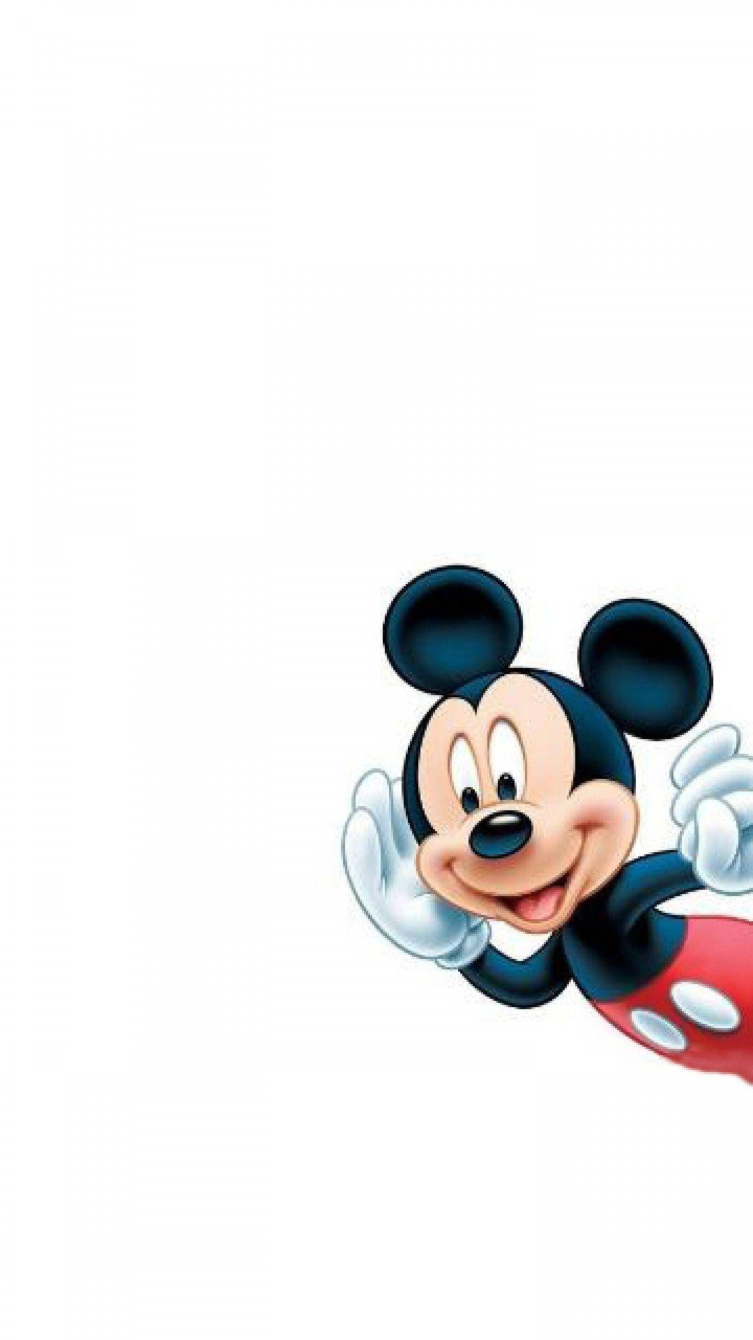 Peeking Mickey Mouse Iphone Wallpaper