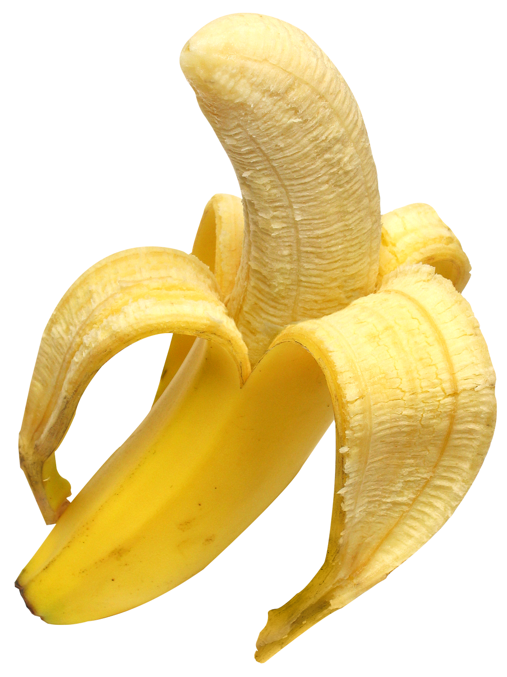 Peeled Banana Isolated Background PNG