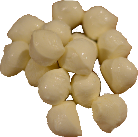 Peeled Garlic Cloves Cluster PNG