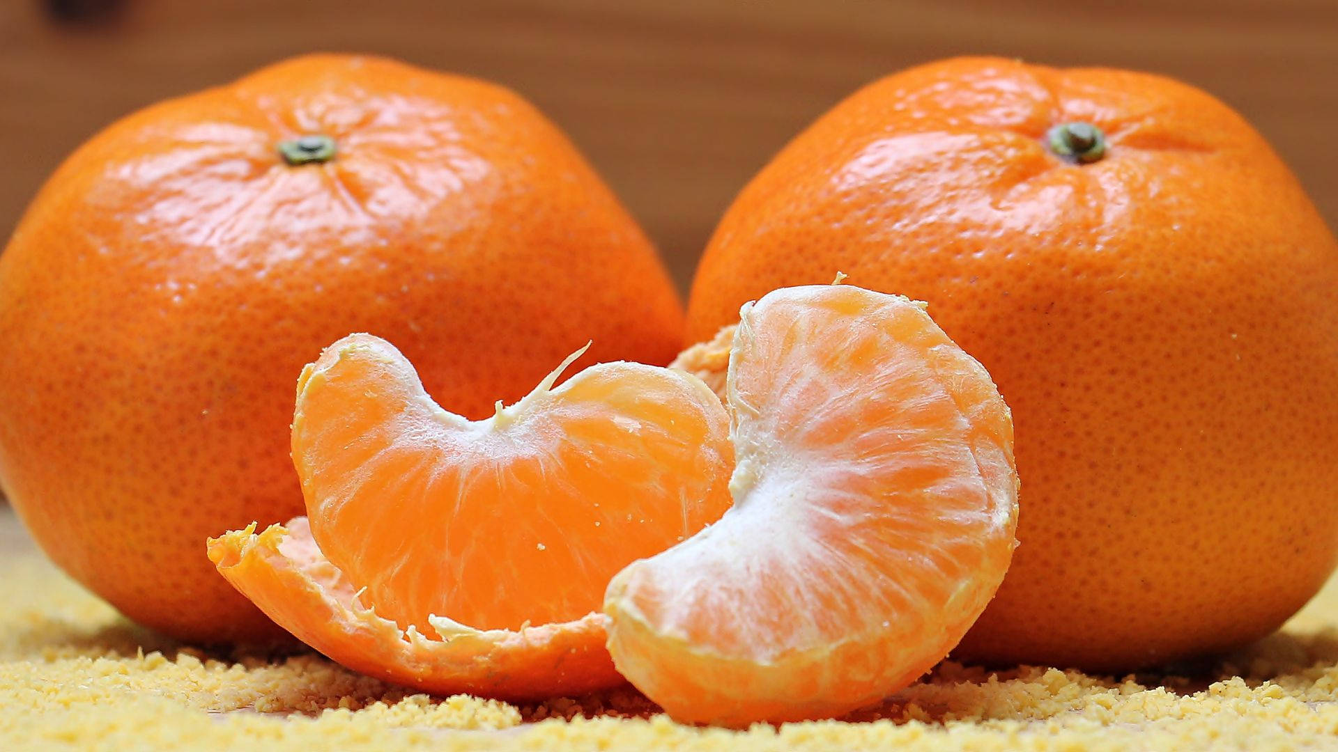 Peeled Orange Fruits