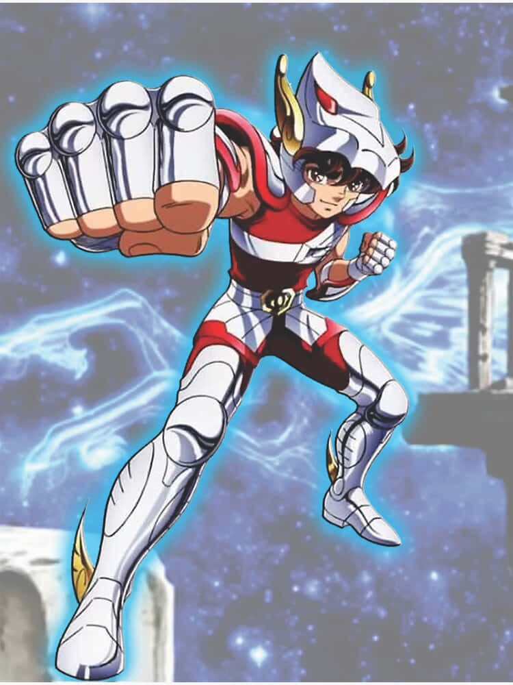 Pegasus Seiya Kosmische Klap Achtergrond