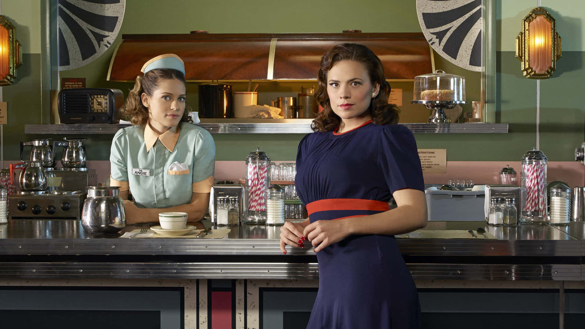 Peggy Carter In Actie Achtergrond