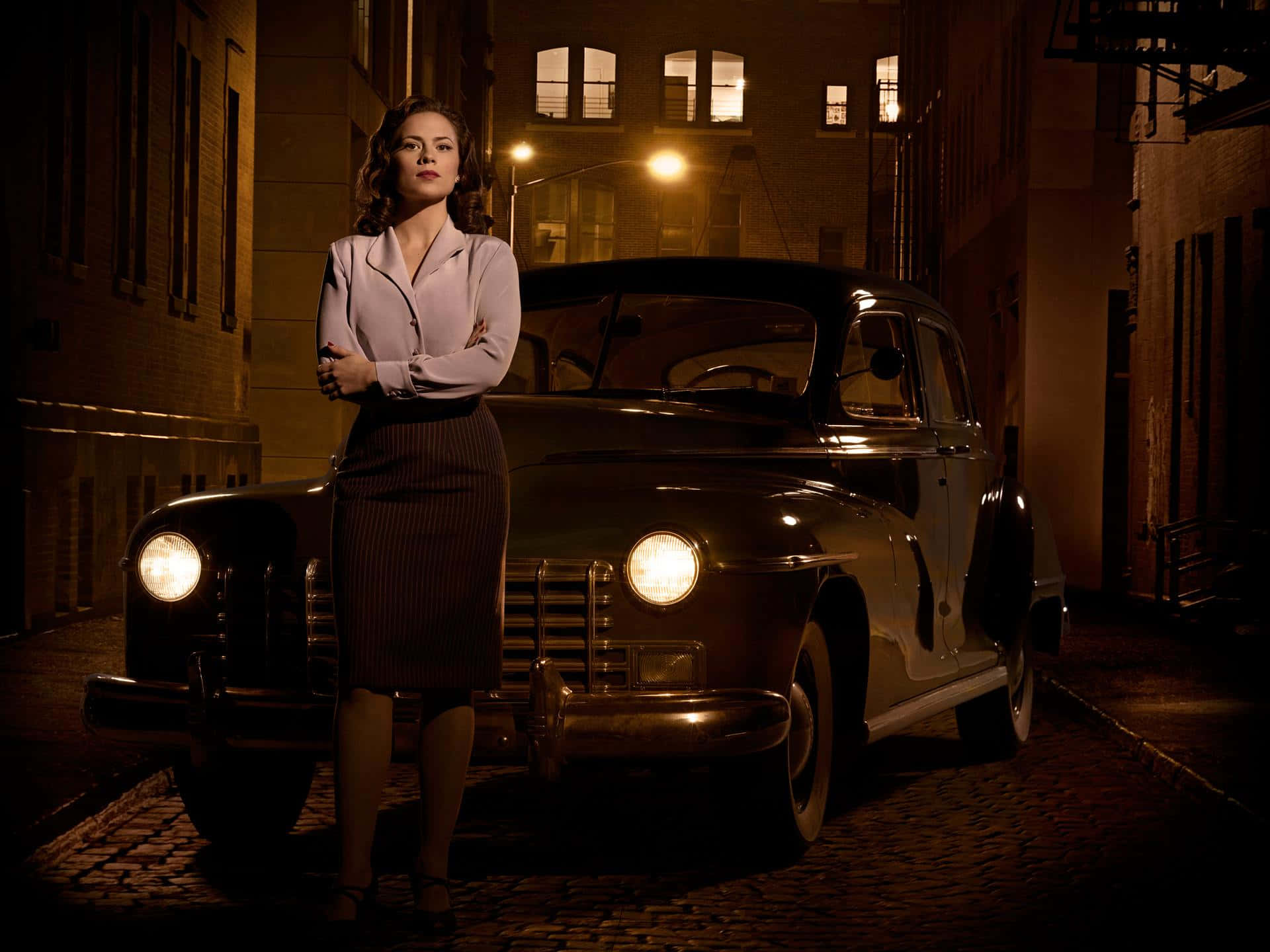 Actress Hayley Atwell as Agent Peggy Carter Wallpaper
