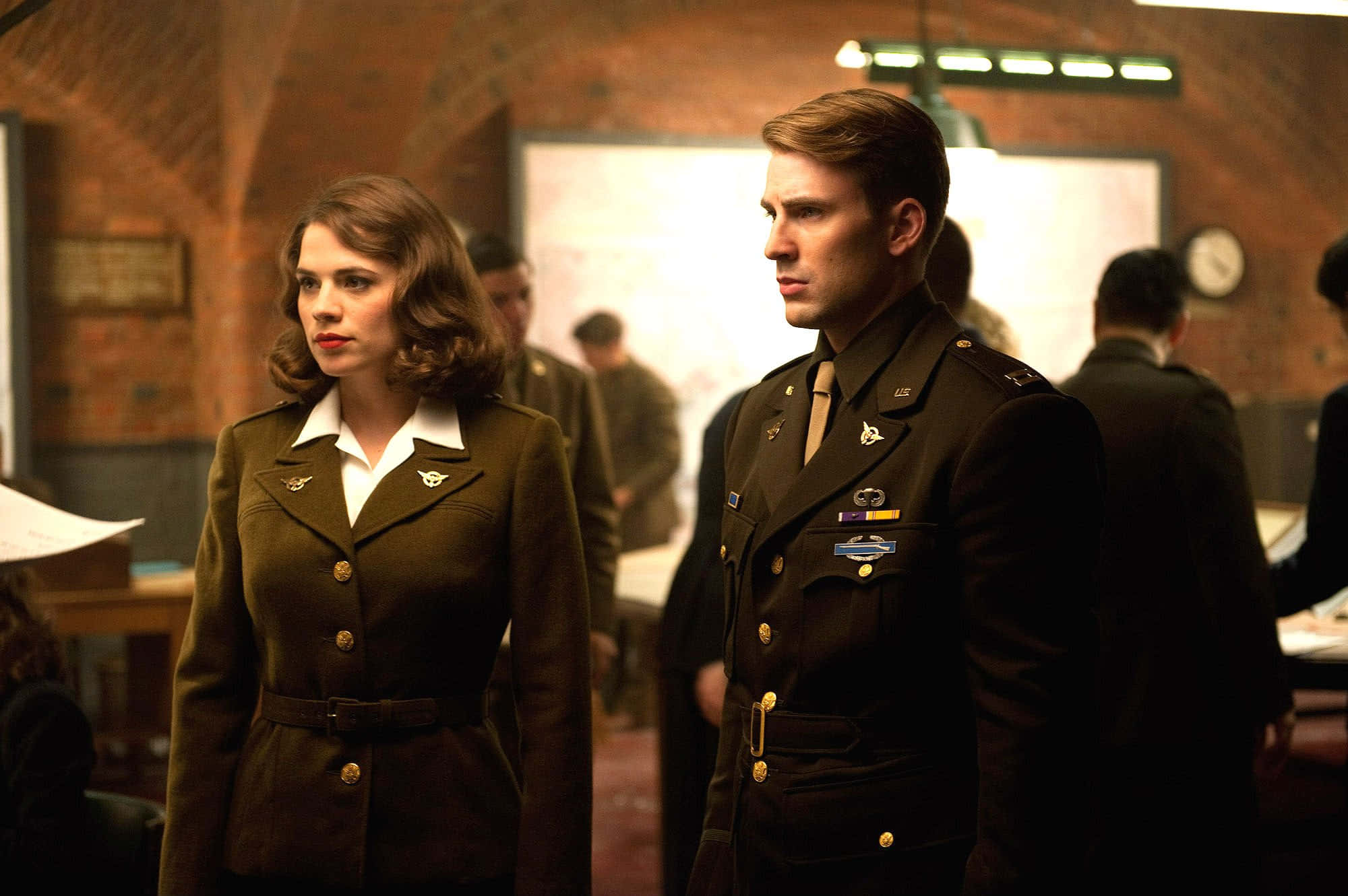 Hayley Atwell as Peggy Carter in the MCU Wallpaper