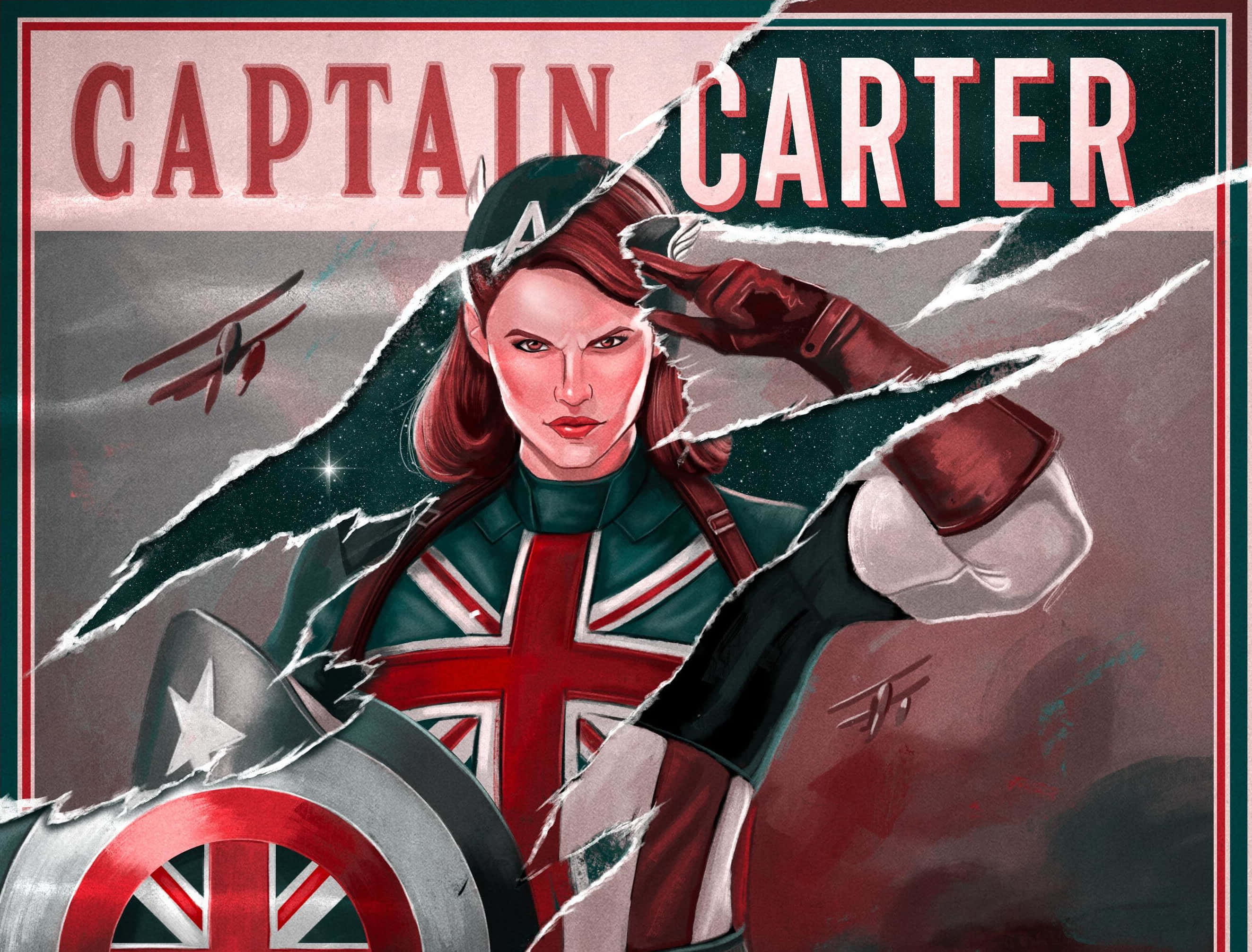 Peggy Carter, played by Hayley Atwell, looking fierce as ever. Wallpaper