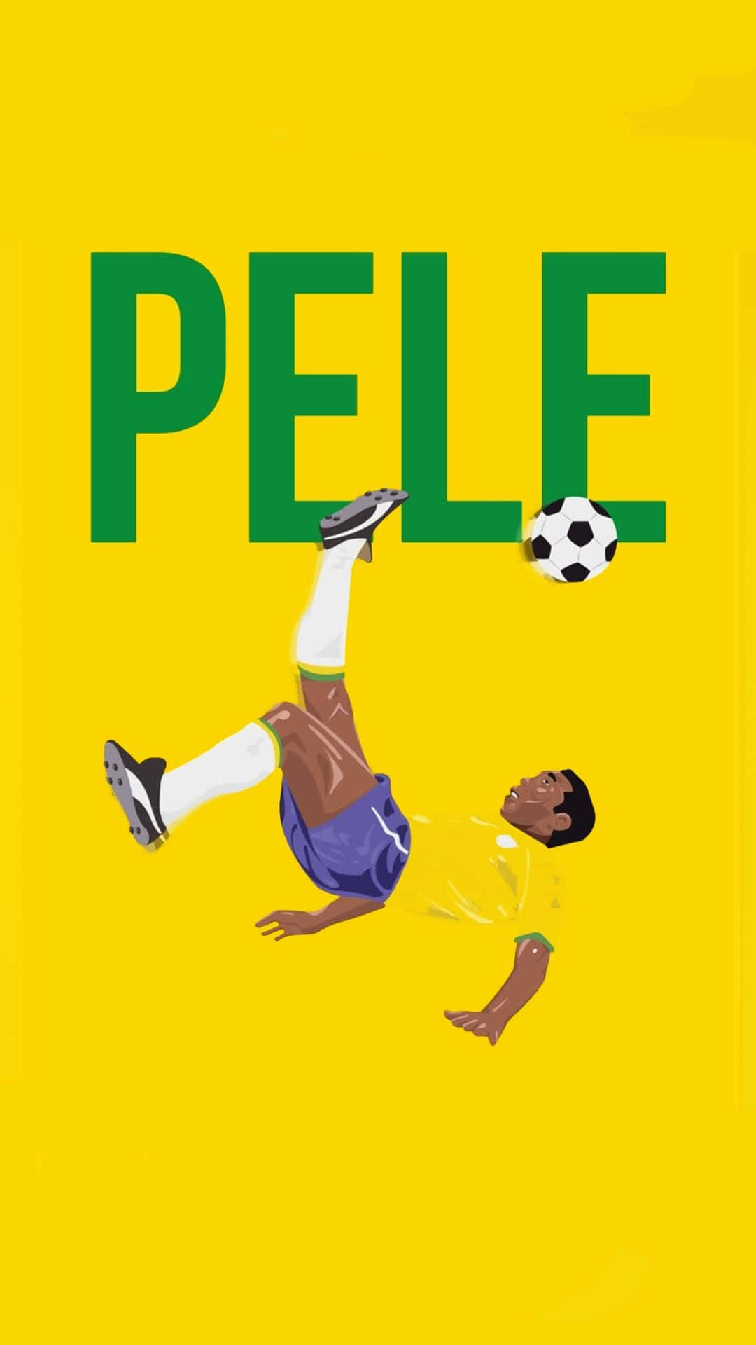 Pele Soccer Legend Artwork Wallpaper