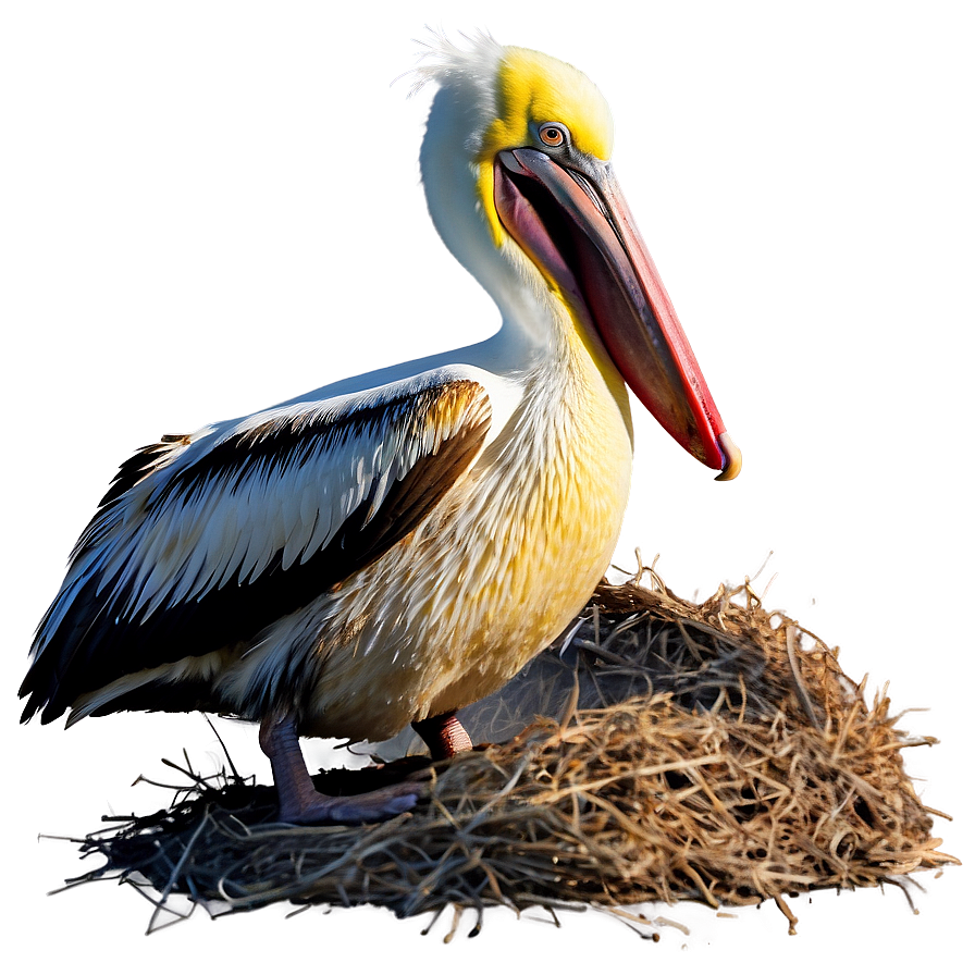 Pelican On Nesting Ground Png Utx PNG