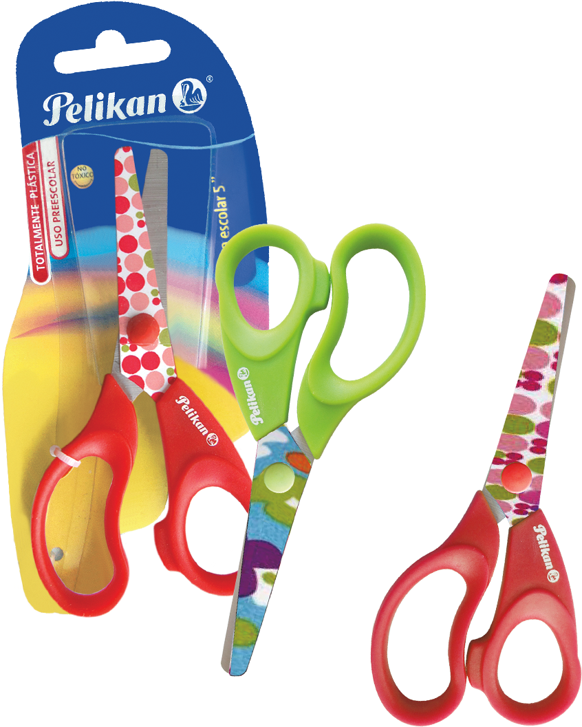 Pelikan Colorful Scissors Packaging PNG