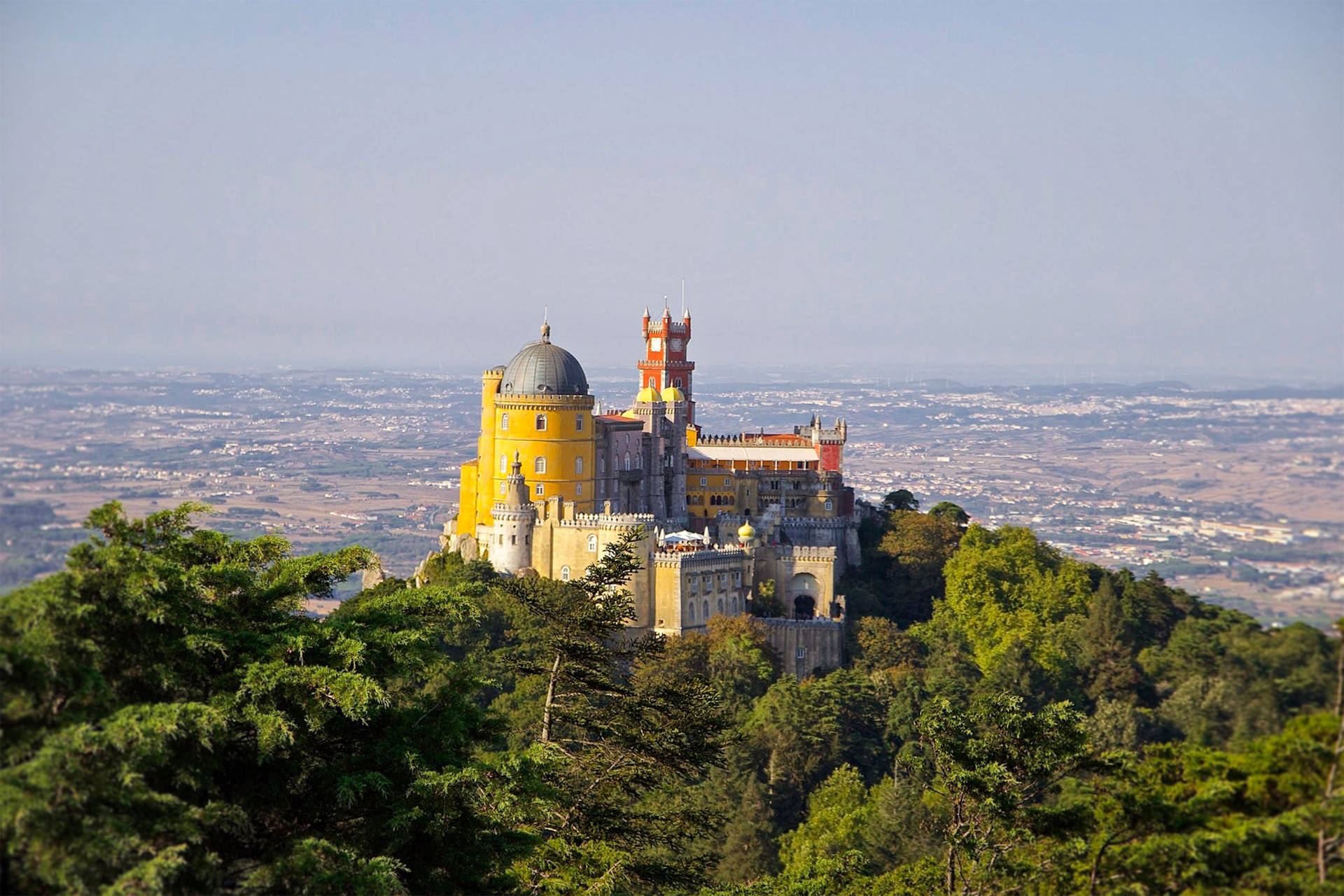 Pena Palace In Sintra At Daytime Picture