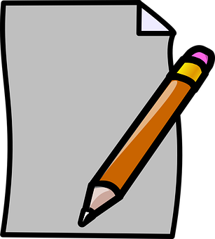 Pencil_and_ Paper_ Clipart PNG