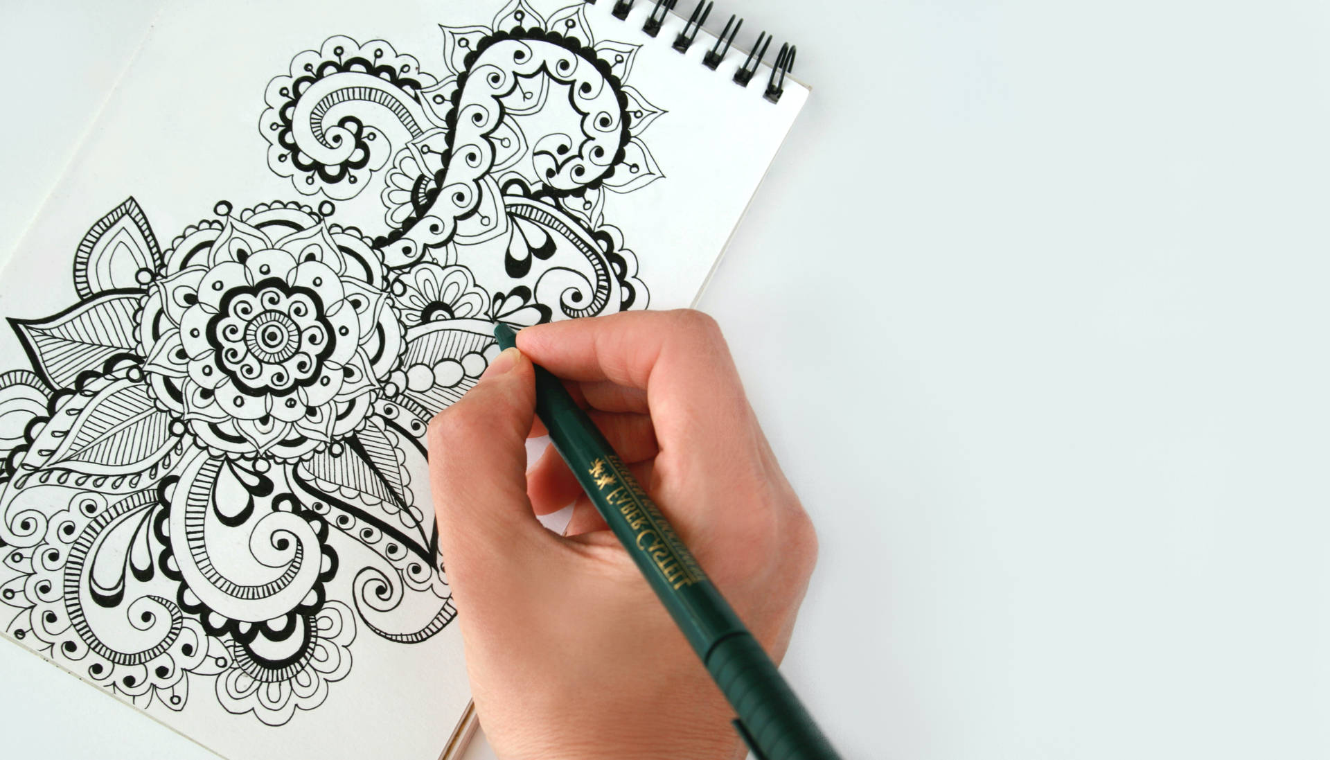 Pencil Drawing Doodle Design Wallpaper