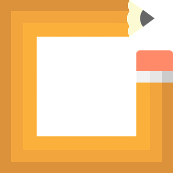 Pencil Drawing Frame Icon PNG