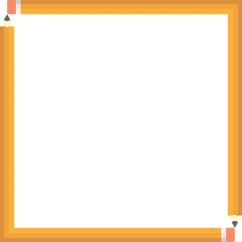 Pencil Frame Black Background PNG