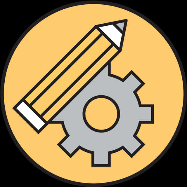 Pencil Gear Icon PNG