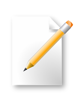 Pencil Iconon Document PNG