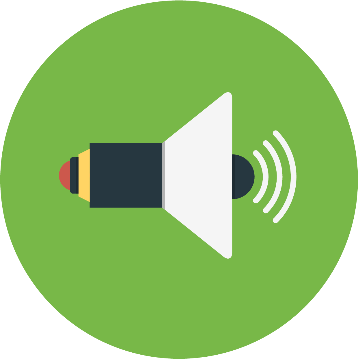 Pencil Megaphone Icon PNG