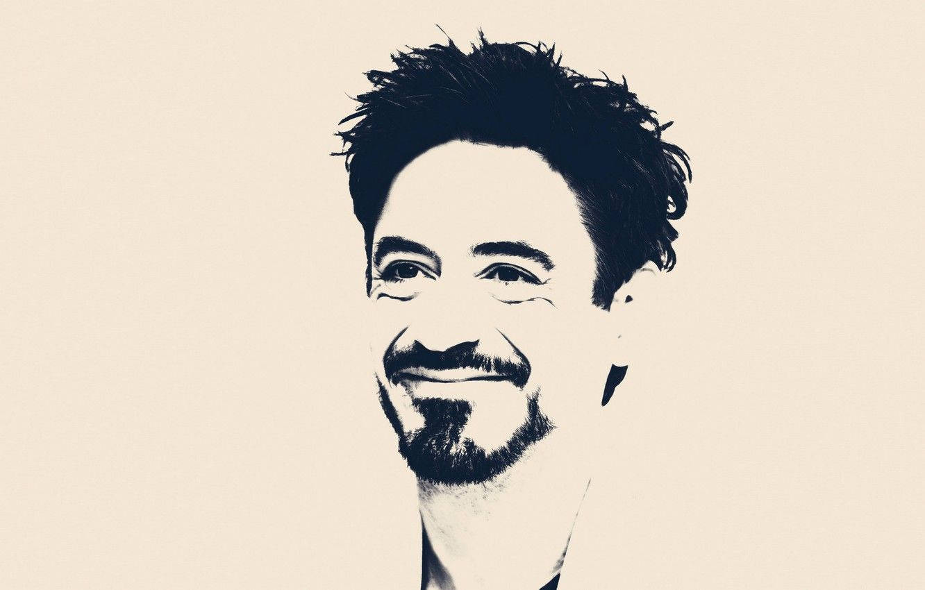 Pencil Sketch Robert Downey Jr. Background