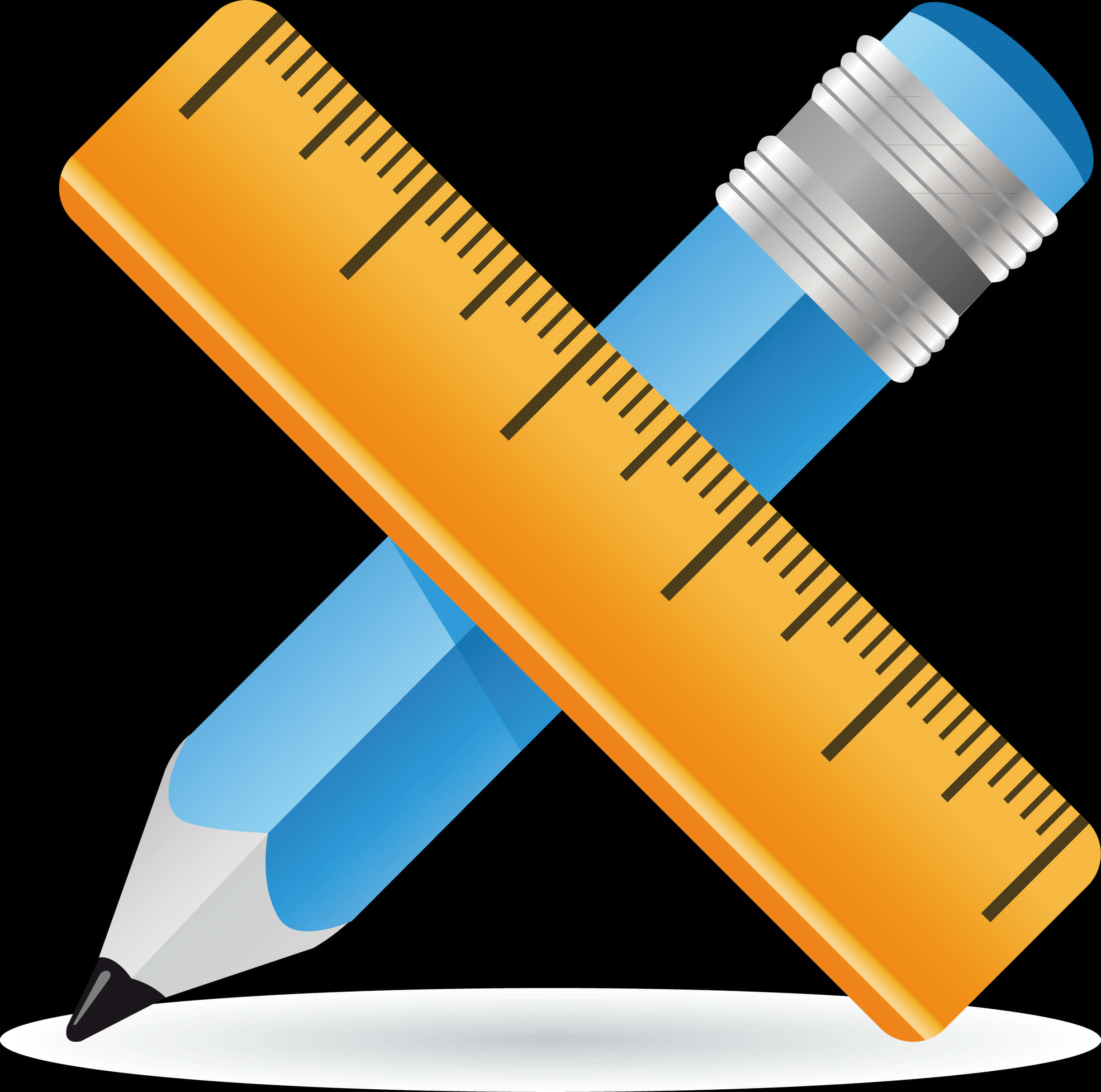 Penciland Ruler Graphic PNG