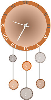 Pendulum Clock Illustration PNG