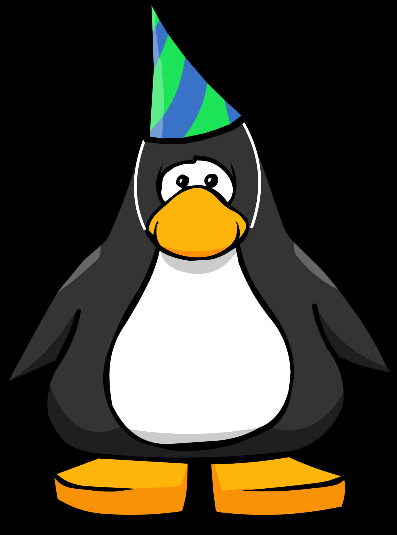 Penguin Celebration Vector PNG