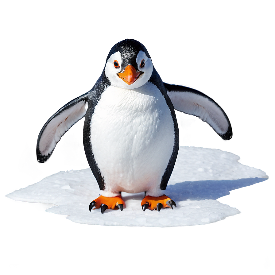 Penguin In Snow Png 05062024 PNG