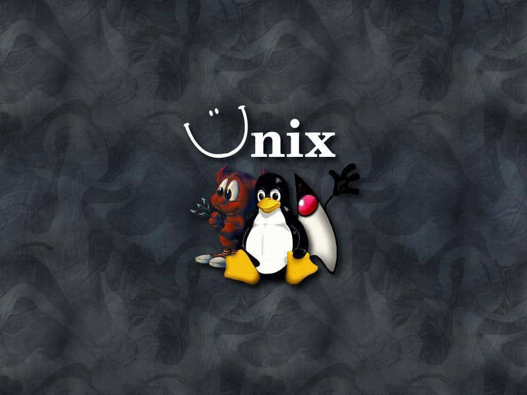 Caption: Meet Penguin Tux: The Linux Mascot in Action Wallpaper