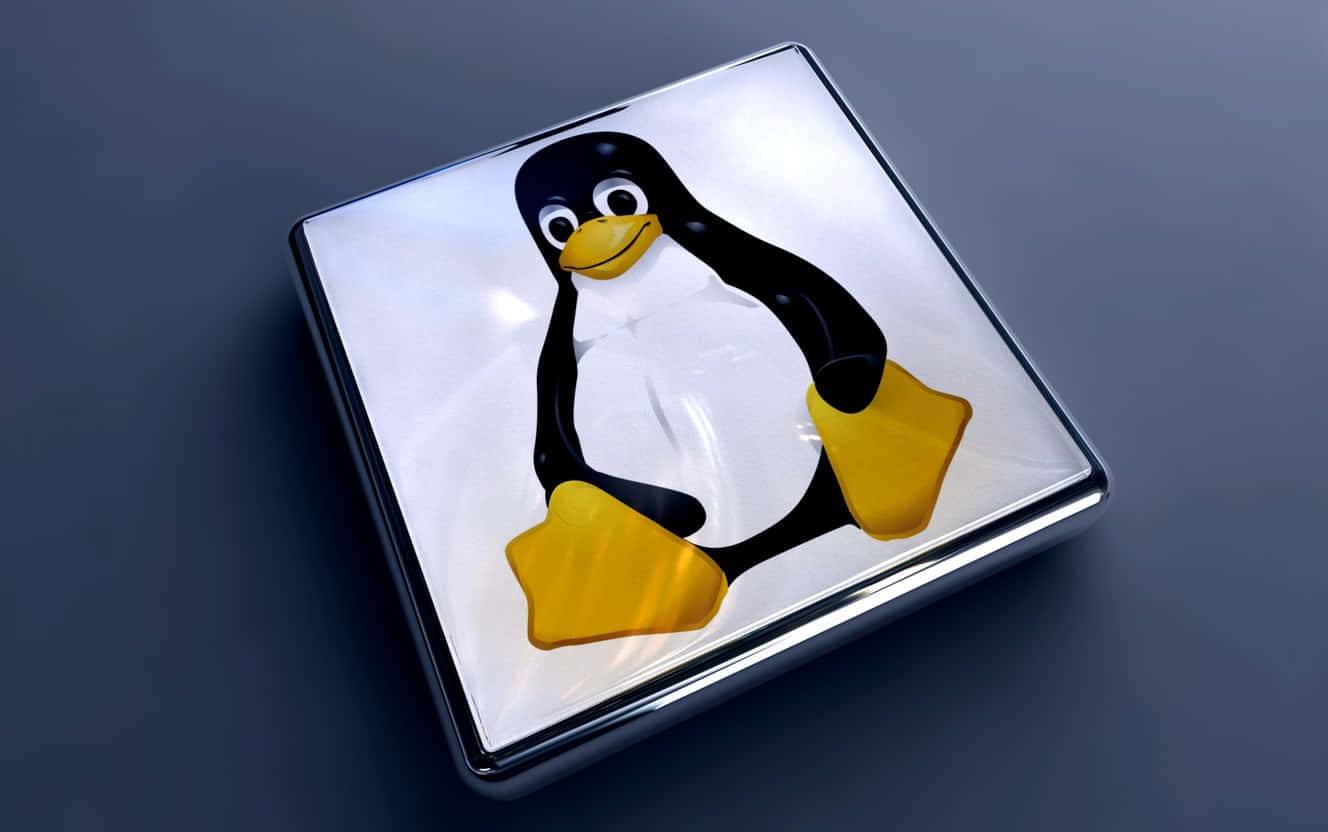 Penguin Tux: The Linux Mascot in its Natural Habitat Wallpaper