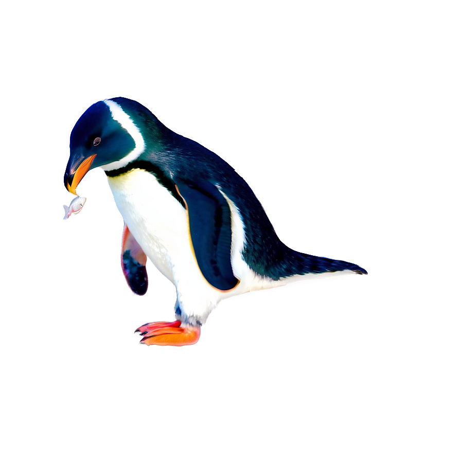 Penguin With Fish Png 05062024 PNG