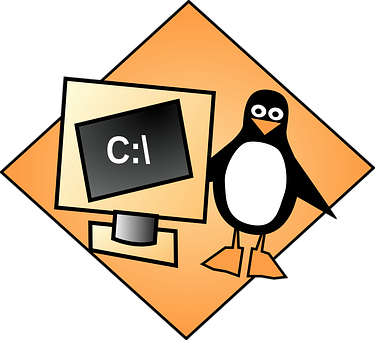 Penguinand Computer Illustration PNG