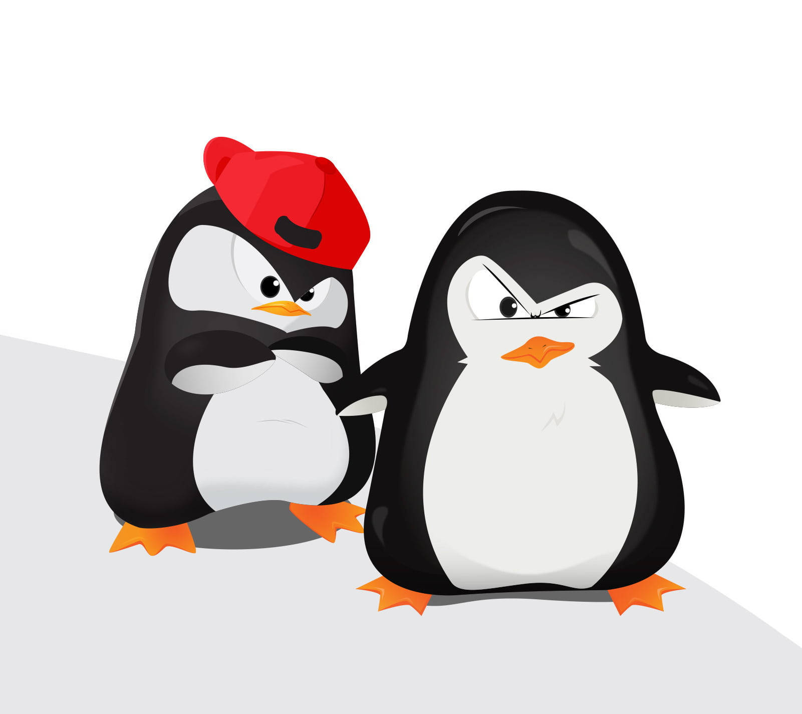 Penguins Gangster Cartoon Wallpaper